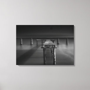 Abandoned Dock At Lake Monroe Canvas Print