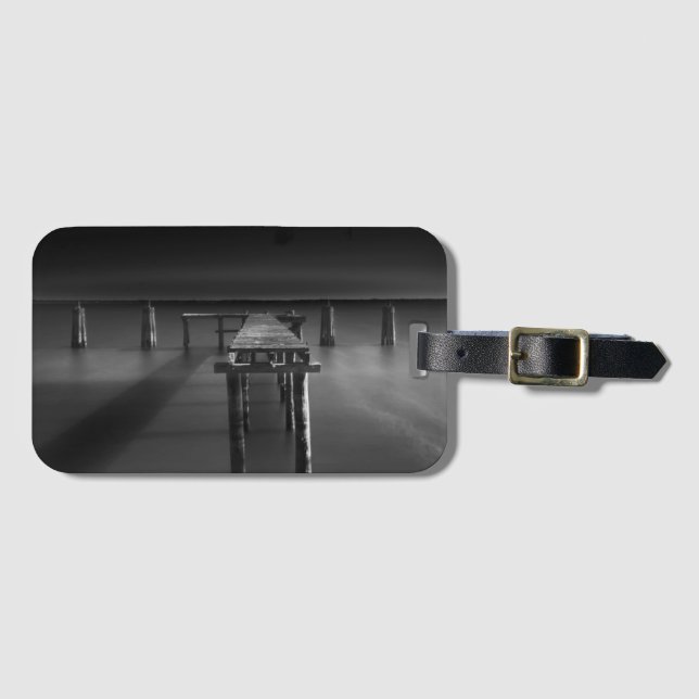 Abandoned Dock At Lake Monroe Luggage Tag (Front Horizontal)