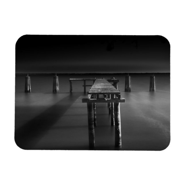 Abandoned Dock At Lake Monroe Magnet (Horizontal)