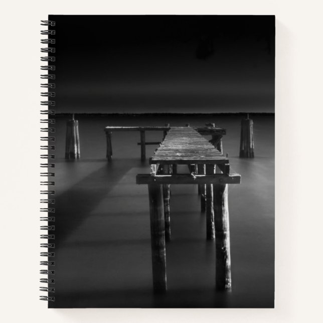 Abandoned Dock At Lake Monroe Notebook (Front)