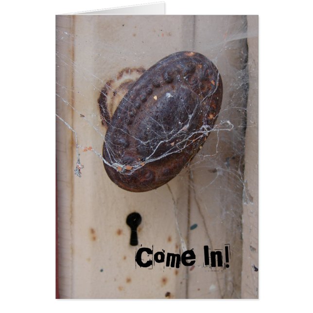 Abandoned Door, Come In! Invitation (Front)