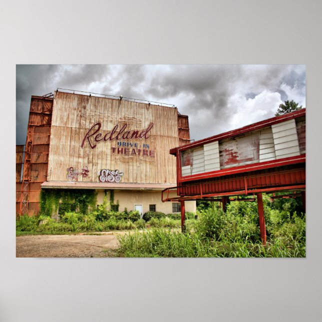 Abandoned Drive in Movie Theatre Poster (Front)