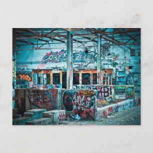 Abandoned Factory Photography Postcard