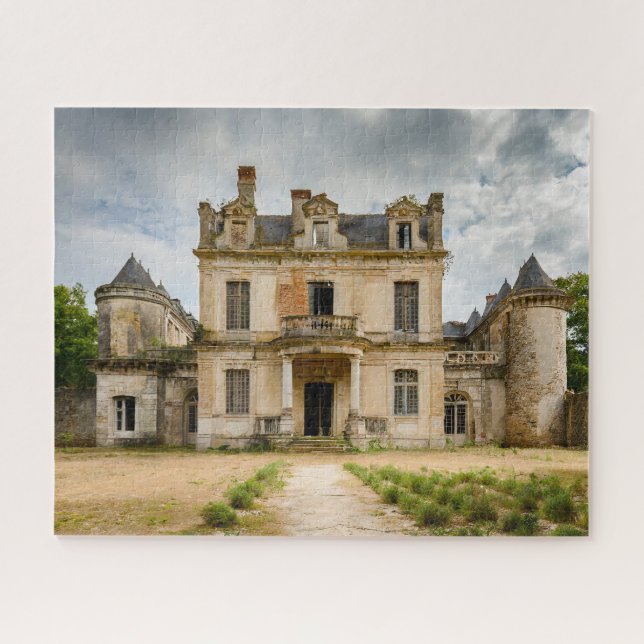 Abandoned Fantasy Chateau Front Facade Jigsaw Puzzle (Horizontal)