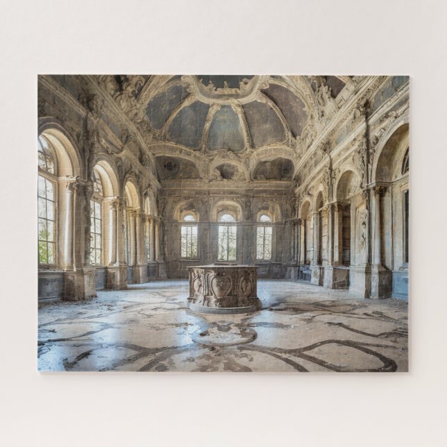 Abandoned Fantasy Grand Ballroom in Decay Jigsaw Puzzle (Horizontal)