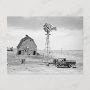 Abandoned Farm, 1936 Postcard