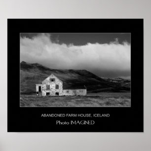 Abandoned Farm House, Iceland Poster