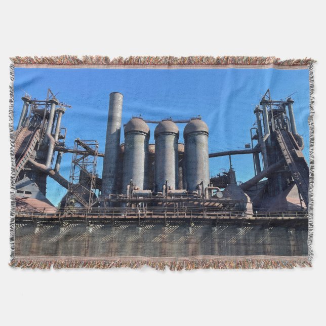Abandoned Furnace Throw Blanket (Front)