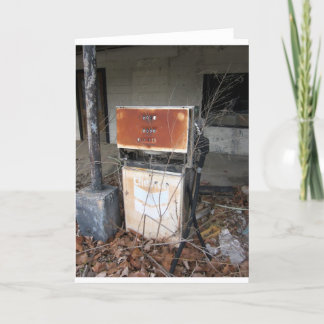 Abandoned Gas Station... original photograph Card