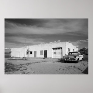 Abandoned Gas Station Poster