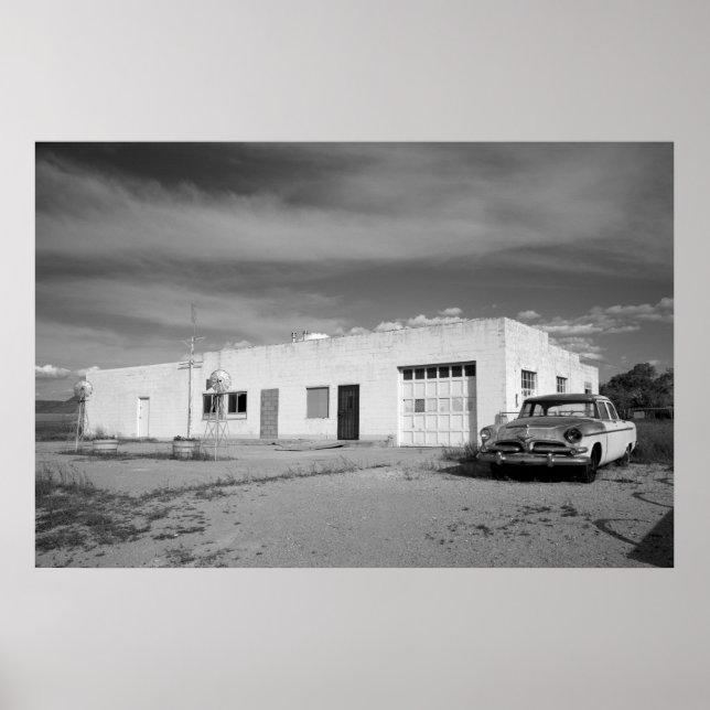 Abandoned Gas Station Poster (Front)