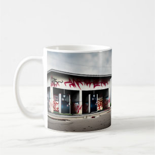 Abandoned Gas Stations Ai Art Coffee Mug