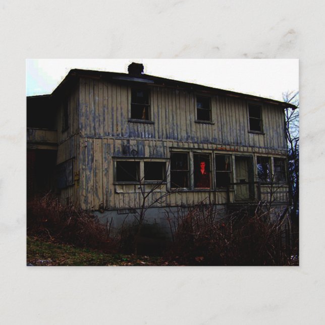 Abandoned Haunted House Postcard (Front)