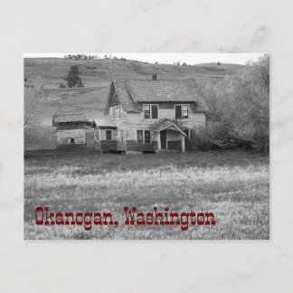 Abandoned Homestead Okanogan County Washington Postcard