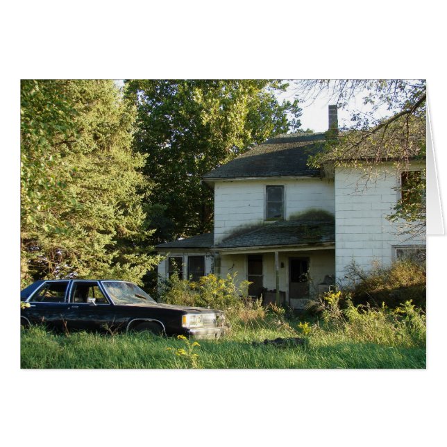 Abandoned House and Car (Front Horizontal)