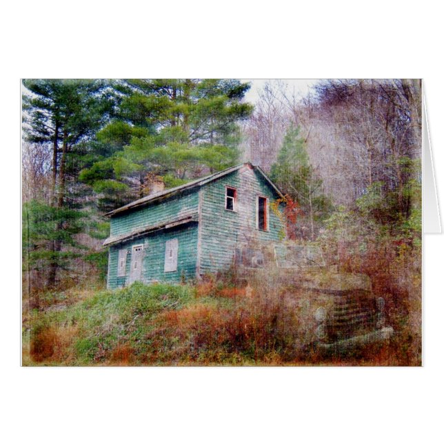 Abandoned House and Truck Digital Art (Front Horizontal)