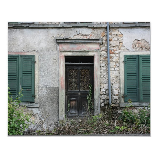 Abandoned house, Basel, Switzerland Photo Print (Front)