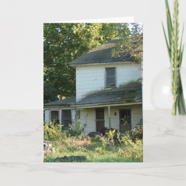 Abandoned House, Halloween Card (Front)