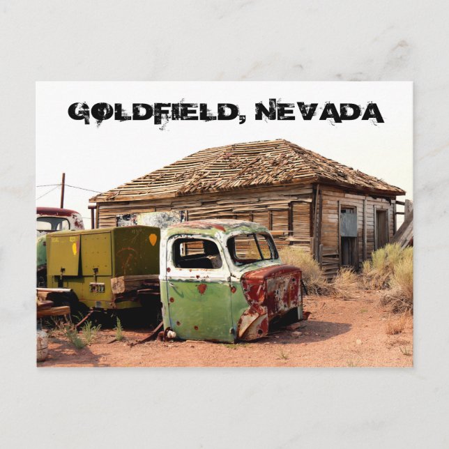 Abandoned House In Goldfield Nevada Postcard (Front)