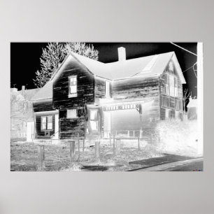 Abandoned House - negative Poster