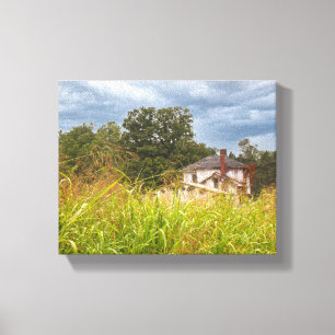Abandoned House Photograph Canvas Print