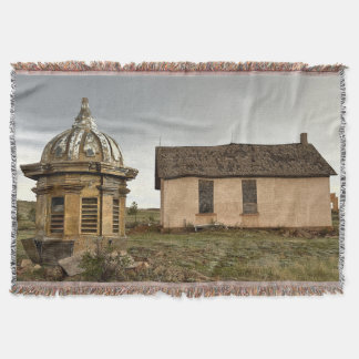 Abandoned Landscape Throw Blanket