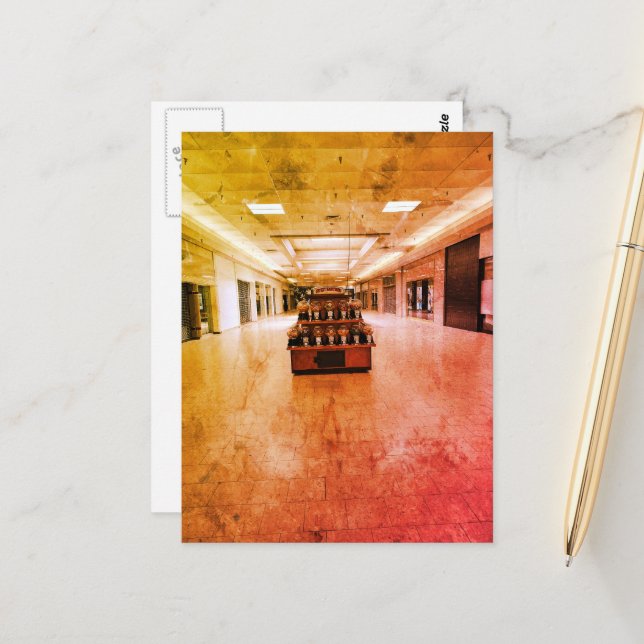 Abandoned Mall Candy Liminal Space Sad Space Postcard (Front/Back In Situ)
