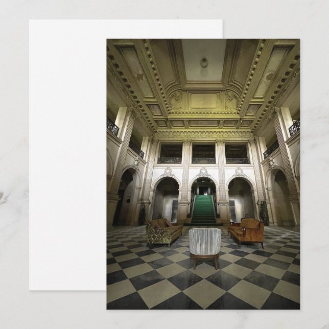 Abandoned Mansion Holiday Card (Front/Back)