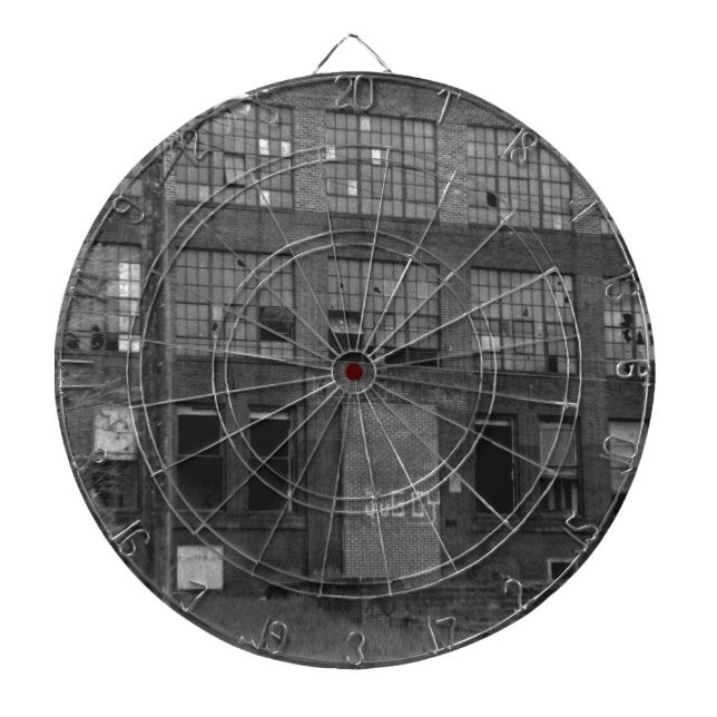 Abandoned Manufacturing Building Dartboard (Front)