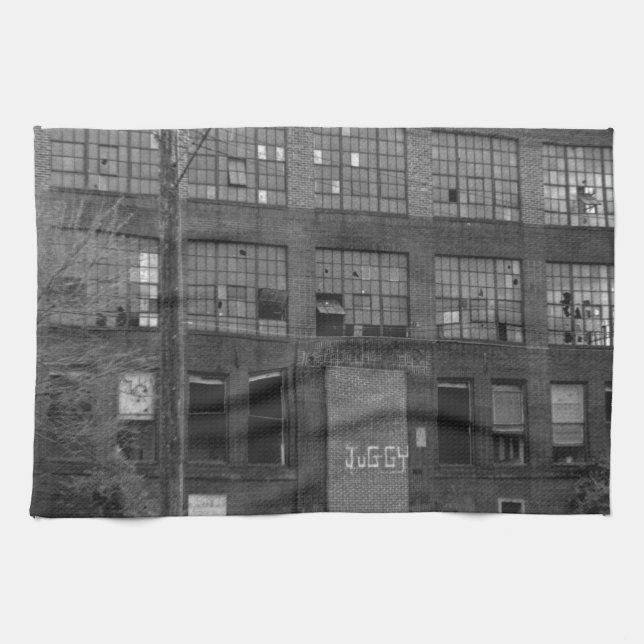 Abandoned Manufacturing Building Tea Towel (Horizontal)