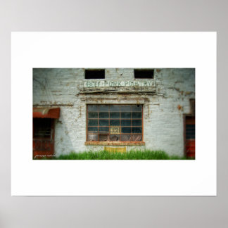 Abandoned Meat Market Poster Print