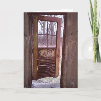 "Abandoned Munitions Silo Doorway" Birthday Card