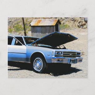 Abandoned Old Chevrolet Impala Invitation Postcard