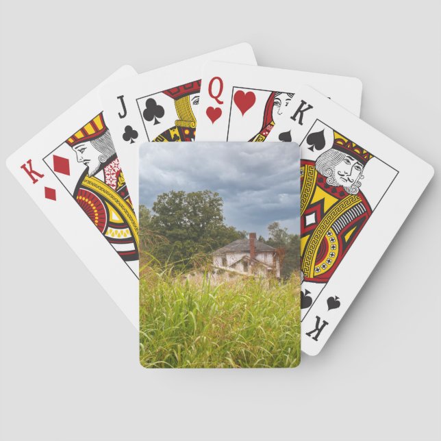 Abandoned Old House Photograph Playing Cards (Back)