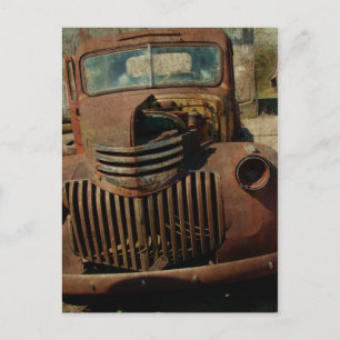 Abandoned Old Truck Postcard
