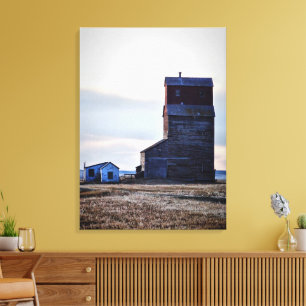 Abandoned Prairie Elevator Stretch Canvas Print