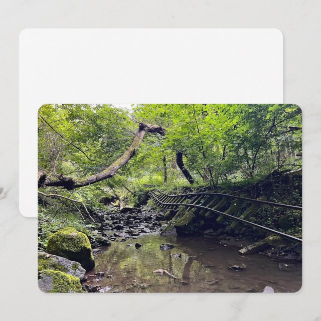 Abandoned Railroad Holiday Card (Front/Back)