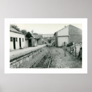 Abandoned railway station Watchet Somerset photo Poster