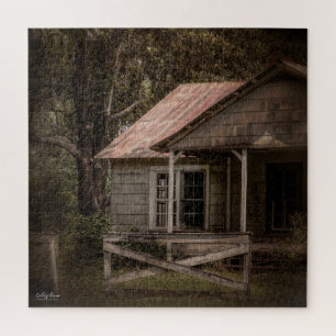 Abandoned Rustic Country House in the Country Jigsaw Puzzle