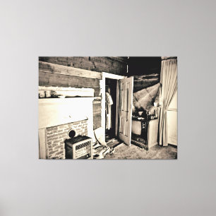 Abandoned Rustic Room Interior Canvas Print