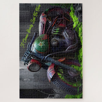 Abandoned, Rusting Motorcycle Left to Decay Jigsaw Puzzle