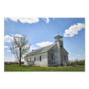 Abandoned Saskatchewan Church Photo Print