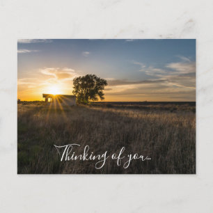 Abandoned Shed Colorado Sunrise Thinking Of You Postcard