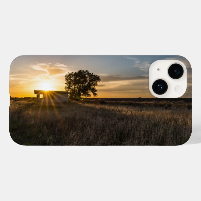 Abandoned Shed Colorado Sunset iPhone Case (Back (Horizontal))