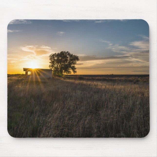 Abandoned Shed Colorado Sunset Mousepad (Front)