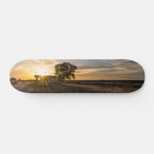 Abandoned Shed Colorado Sunset Skateboard