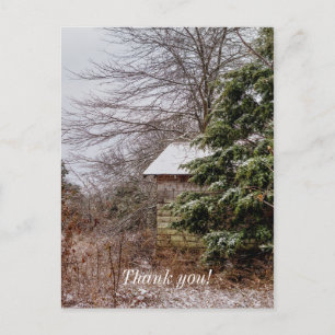Abandoned Shed Thank You Postcard