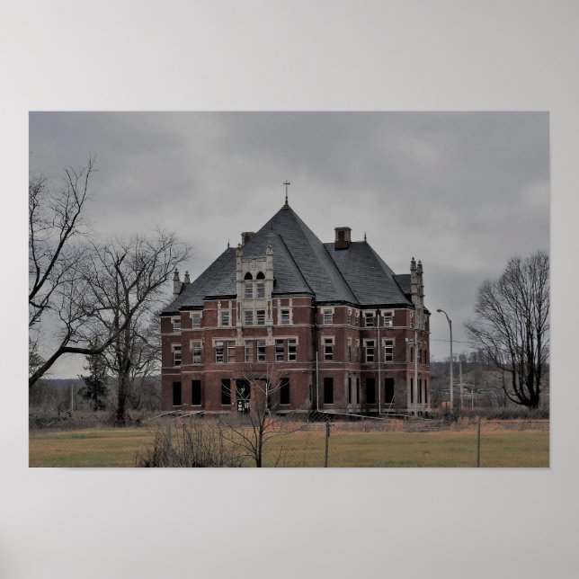 Abandoned State Hospital Poster (Front)