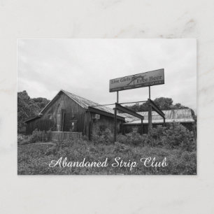 Abandoned Strip Club Postcard