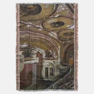 Abandoned Theatre Throw Blanket